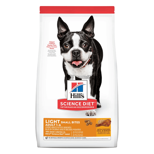 Hills Light Small Bites Perro Adulto con sabor a Pollo 5 LB 1