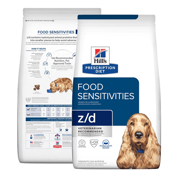 Hills Food Sensitive z/d Perro Adulto con Sabor Original 3