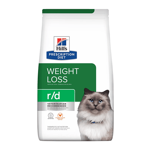 Hills Gato Adulto Weight Loss (Perdida de Peso) r/d con sabor a Pollo 4 LB