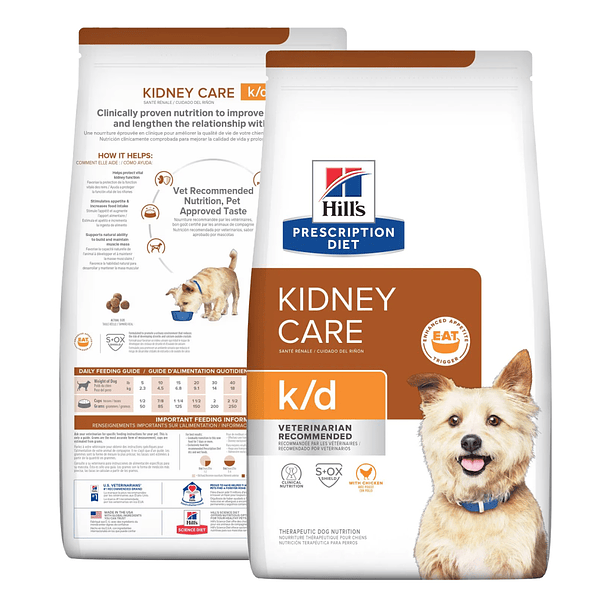 Hills Perro Adulto Kidney Care k/d (Cuidado del Riñon) con sabor a Pollo 8.5 LB 3