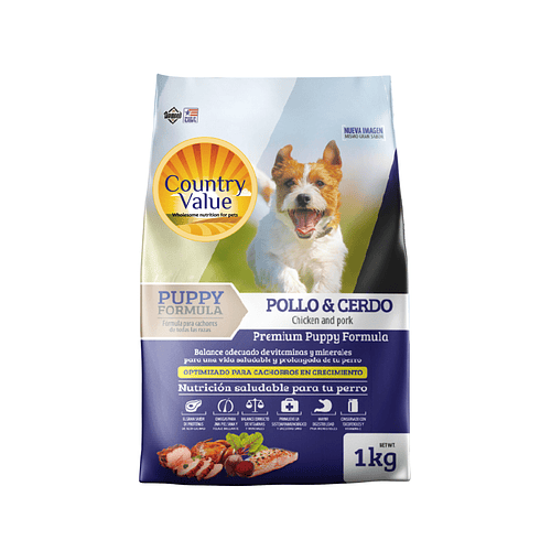 Country Value Puppy Formula (Cachorro) Chicken and Pork ( Pollo & Cerdo )