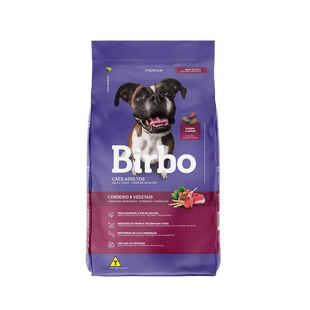 Birbo Premium Adult Dogs (Perro Adulto) Cordero & Vegetales  2