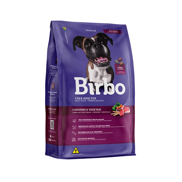 Birbo Premium Adult Dogs (Perro Adulto) Cordero & Vegetales  1