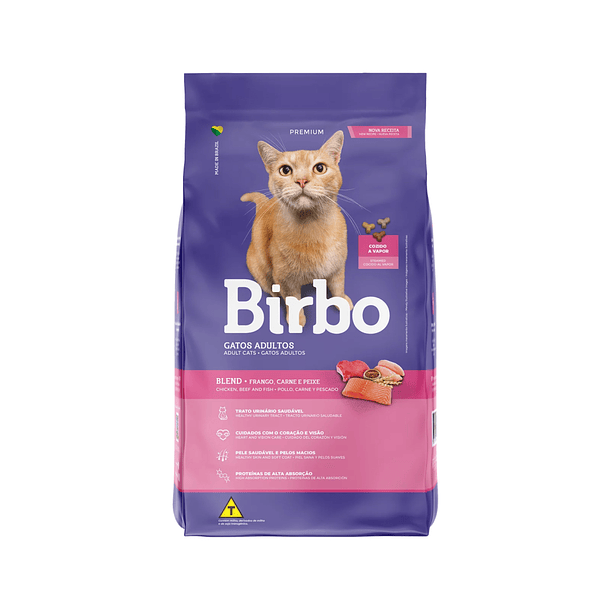 Birbo Premium Adult Cat Blend  (Gato Adulto) Carne & Pescado 1 kg 2