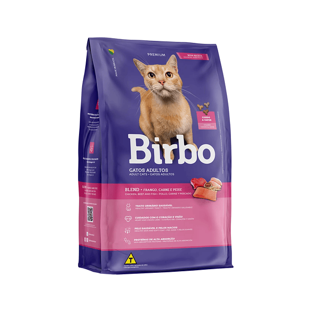 Birbo Premium Adult Cat Blend  (Gato Adulto) Carne & Pescado 1 kg 1