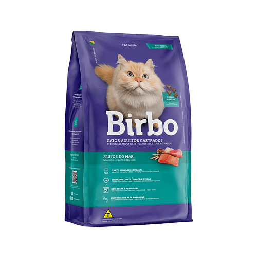 Birbo Premium Sterilized Adult Cat (Gato Adulto Castrado) Frutos del Mar