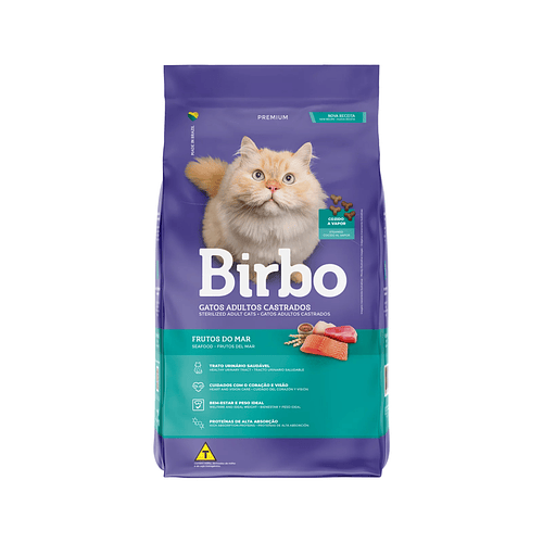 Birbo Premium Sterilized Adult Cat (Gato Adulto Castrado) Frutos del Mar