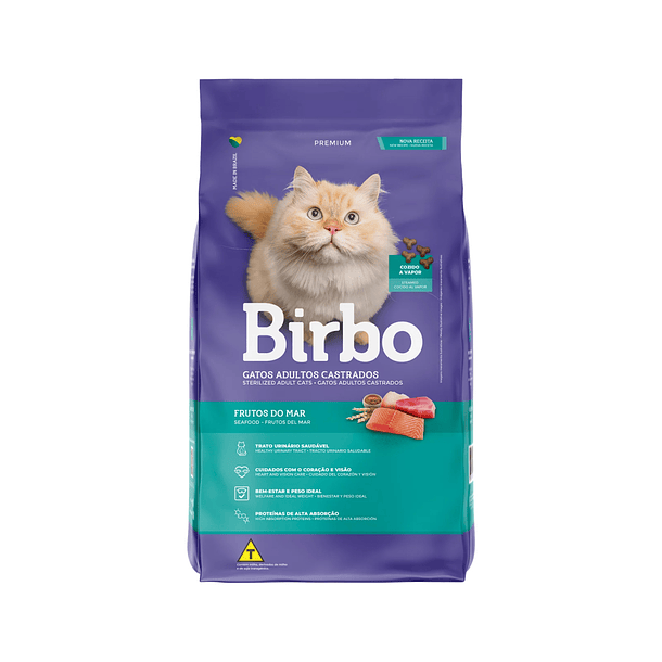 Birbo Premium Sterilized Adult Cat (Gato Adulto Castrado) Frutos del Mar 2