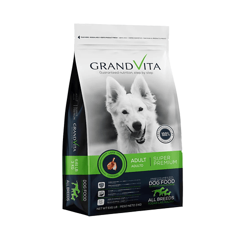Grand Vita Super Premium Adult Dog  (Perro Adulto) Cordero 3 kg