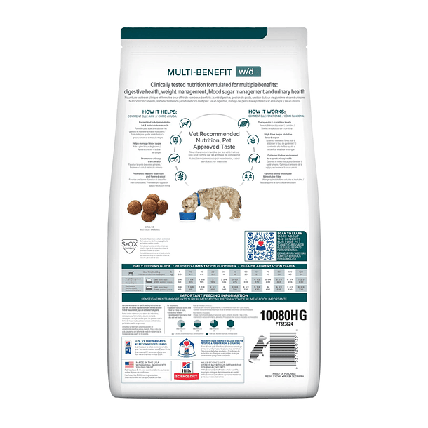 Hills Multi - Benefit w/d  para Perros sabor a Pollo 2