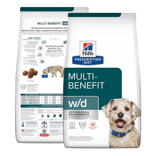 Hills Multi - Benefit w/d  para Perros sabor a Pollo 3