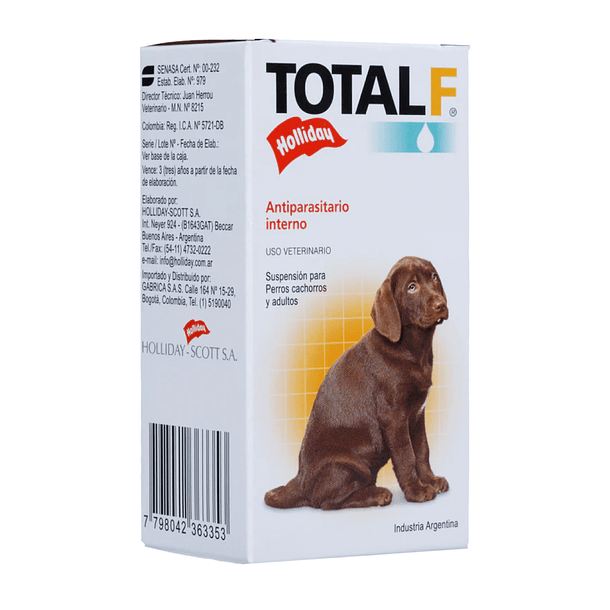 Holliday Total F Antiparasitario Interno Suspensión 15 mL 3