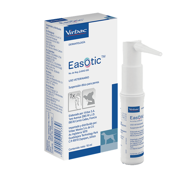 Virbac Easotic Suspensión ótica para perros 10 mL 