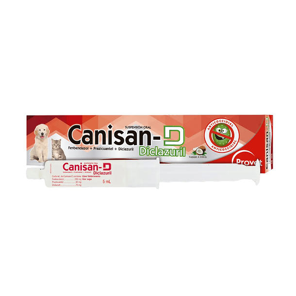 Provet Canisan - D Diclazuril Suspensión Oral 5mL 