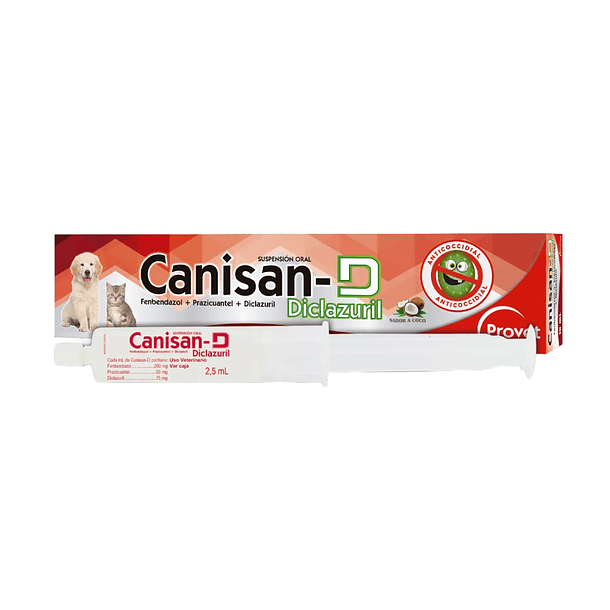 Provet Canisan - D Diclazuril Suspensión Oral 2.5mL 