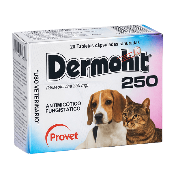 Provet Dermohit 250 Antimicótico Fungistatico 10 tabletas 3