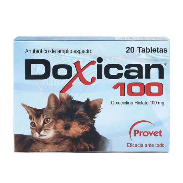 Provet Doxican 100 Antibiótico de amplio espectro 20 tabletas 2