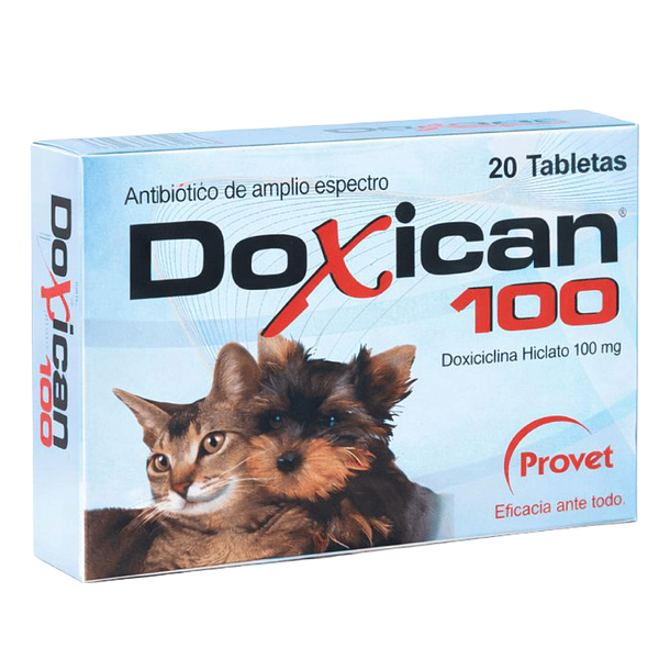Provet Doxican 100 Antibiótico de amplio espectro 20 tabletas 3