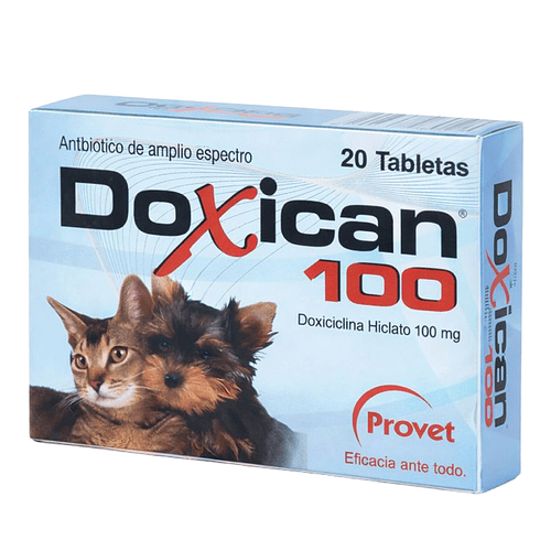 Provet Doxican 100 Antibiótico de amplio espectro 20 tabletas