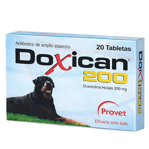 Provet Doxican 200 Antibiótico de amplio espectro 20 tabletas