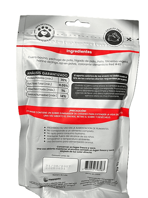 Happy Pets Snack Brochetas triple sabor vacuno, pato, pollo