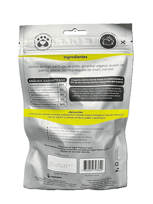 Happy Pets Snack galletas de maní envueltas en pollo 