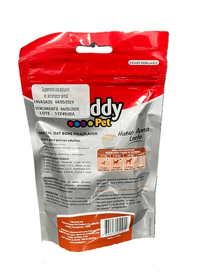 Buddy Pet Snack hueso avena leche 