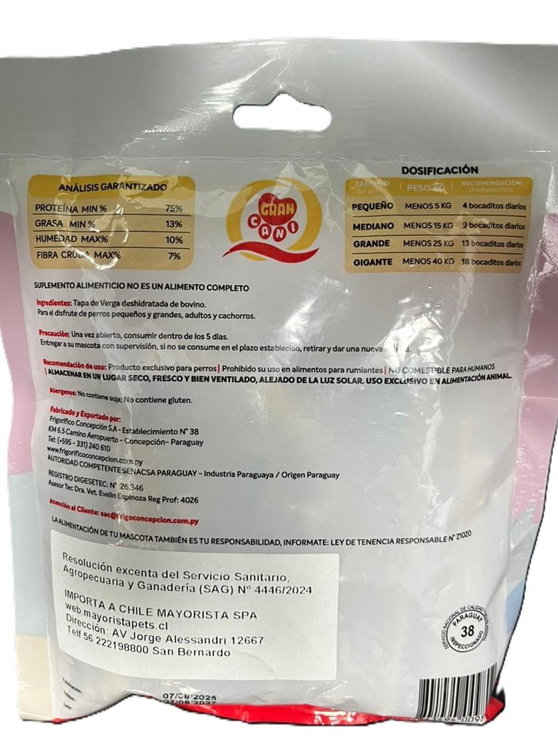 Gran Cani Bocaditos tapa de tronco de bovino 100grs 2