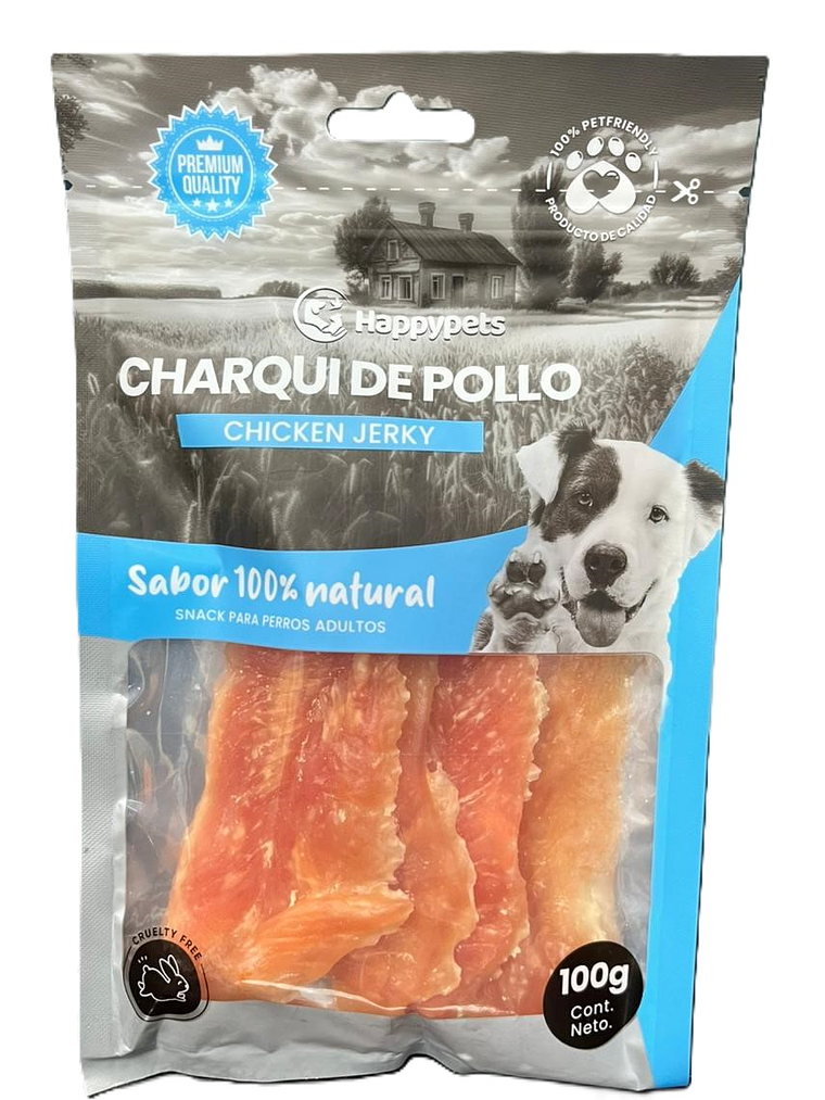 Happy Pets Snack Charqui de pollo  1