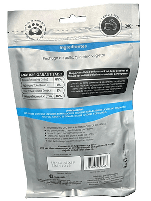 Happy Pets Snack Charqui de pollo 