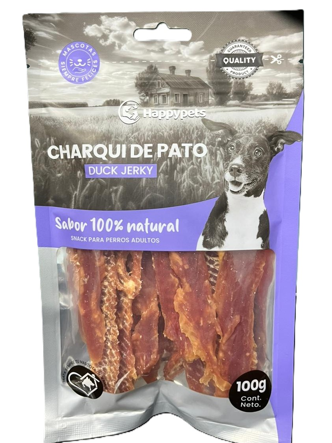 Happy Pets Snack charqui de pato 1