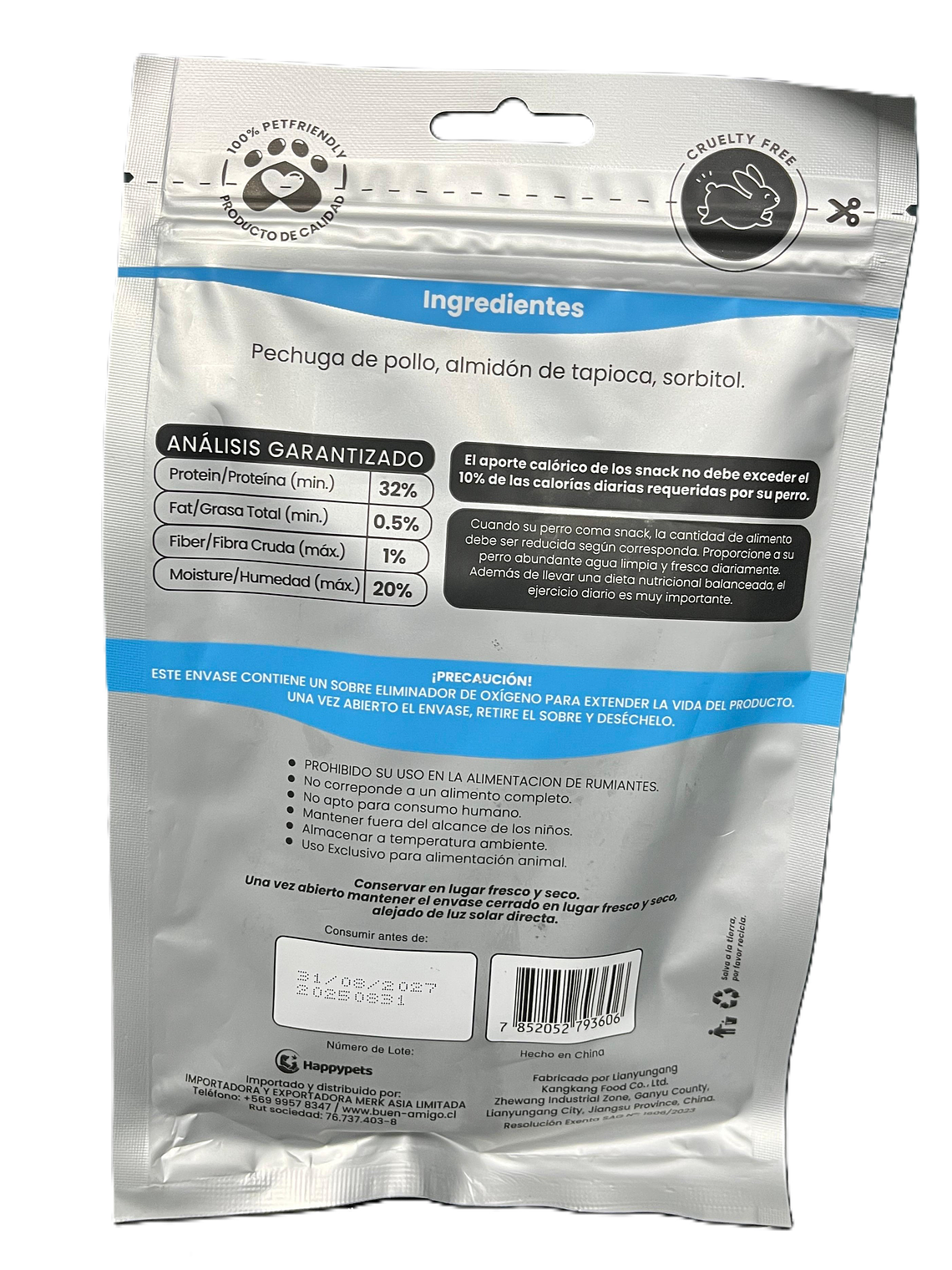 Happy Pets Snack Tiritas de Tocino con pollo  2