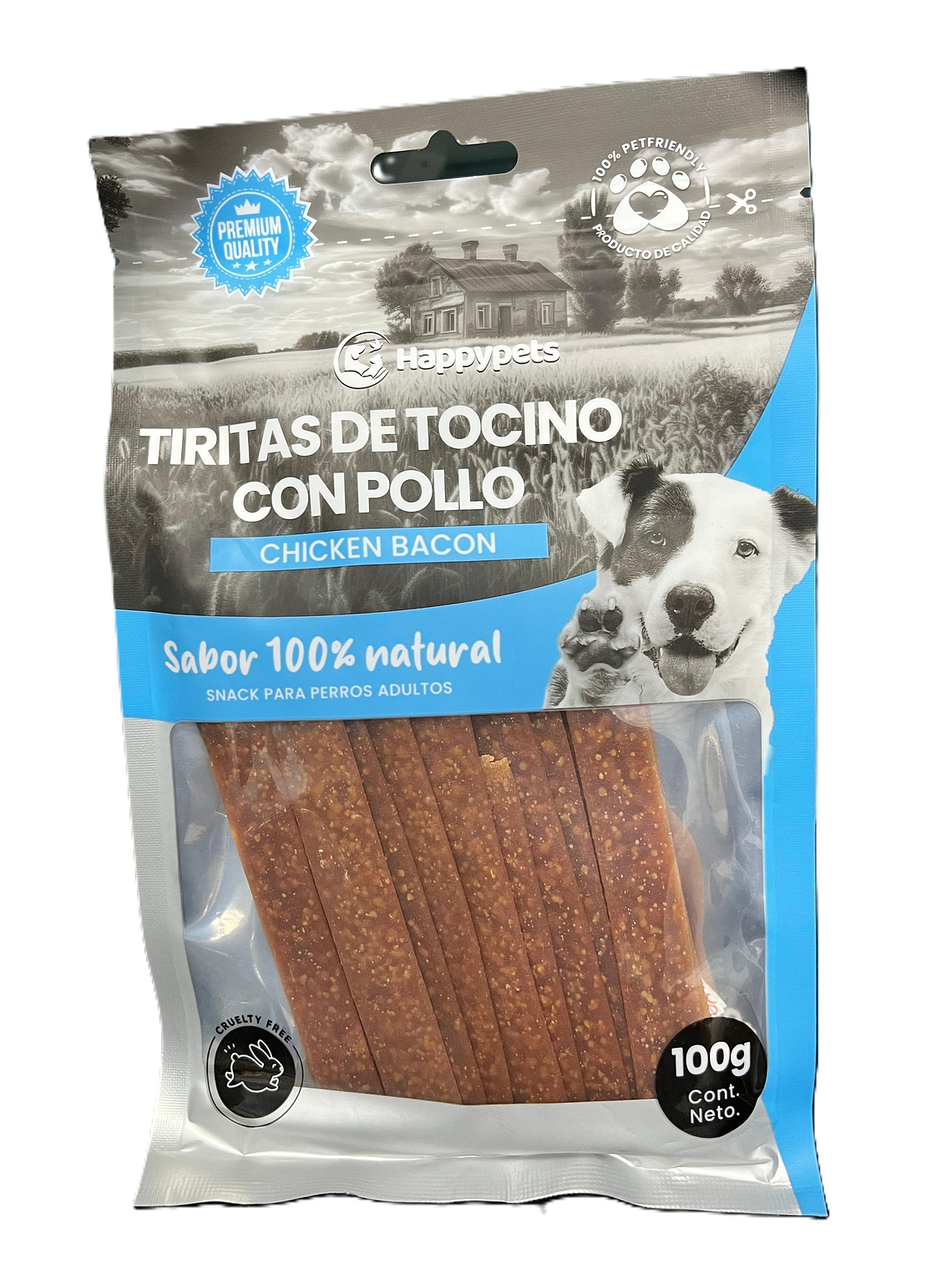 Happy Pets Snack Tiritas de Tocino con pollo  1