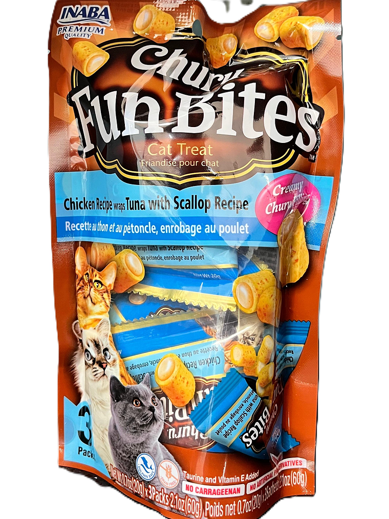 Churu Fun Bites Pollo con Atún y Ostión  1
