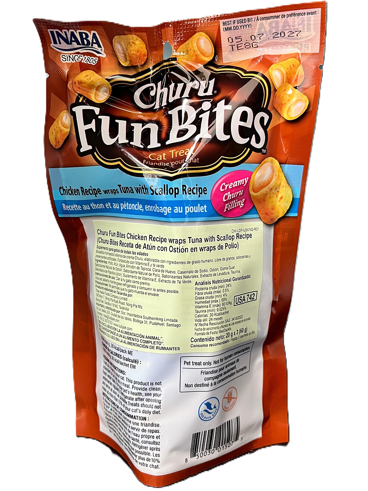 Churu Fun Bites Pollo con Atún y Ostión  2