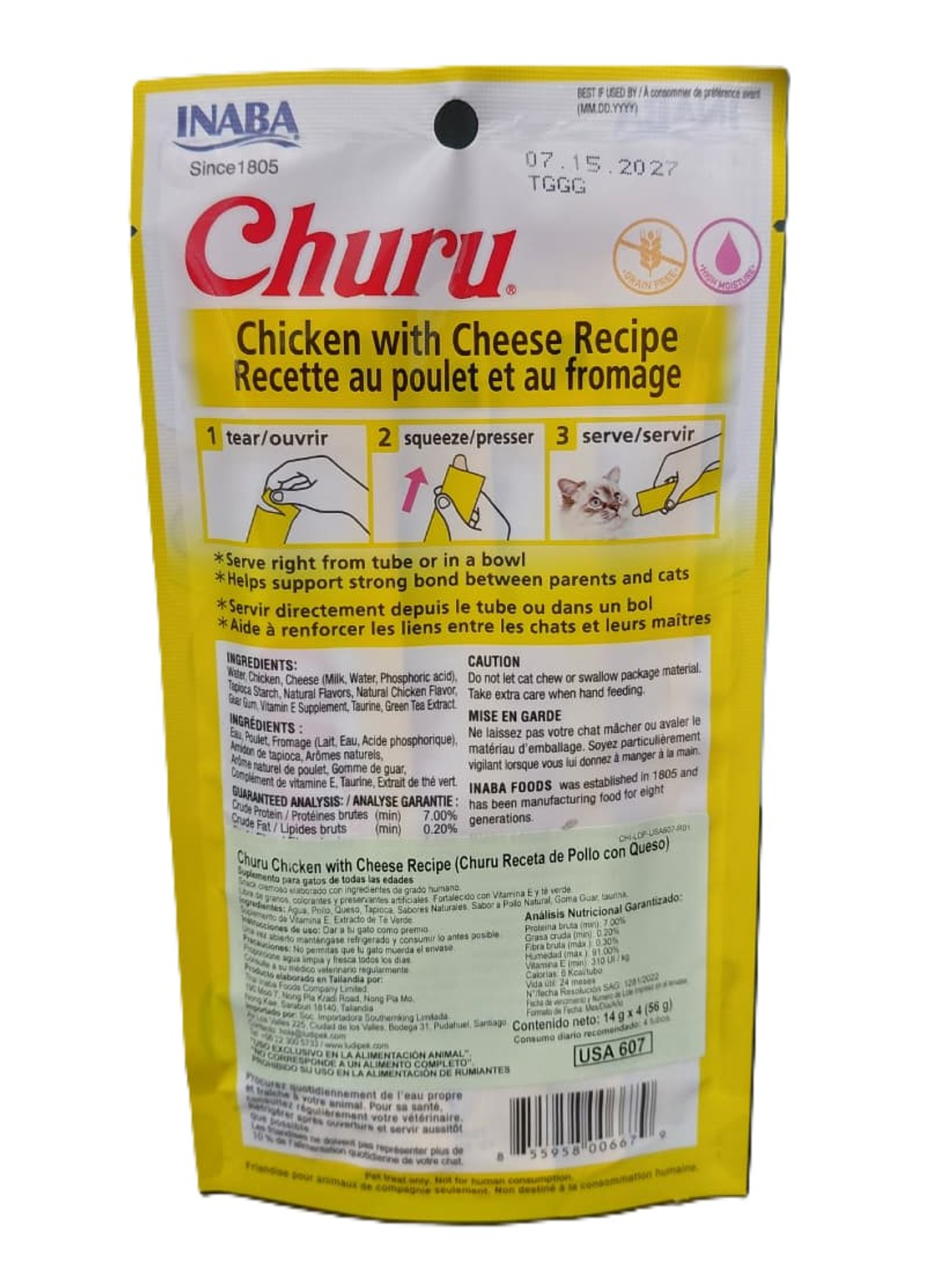 Churu Gato Pollo y queso  2