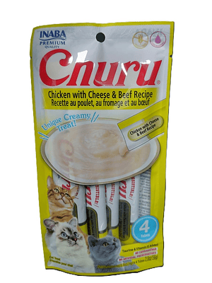 Churu Gato Pollo Vacuno y Queso