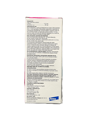 Credelio perro 2,5-5,5 kg