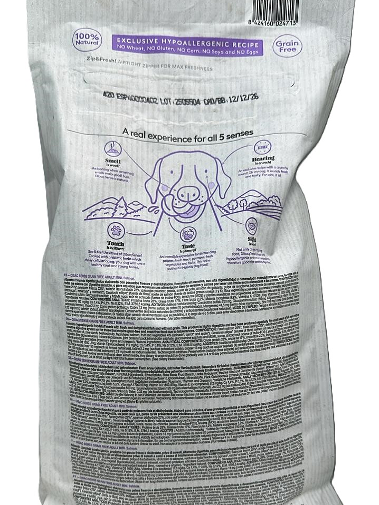 Sense Perro Adulto Salmón Mini 2 kg 3