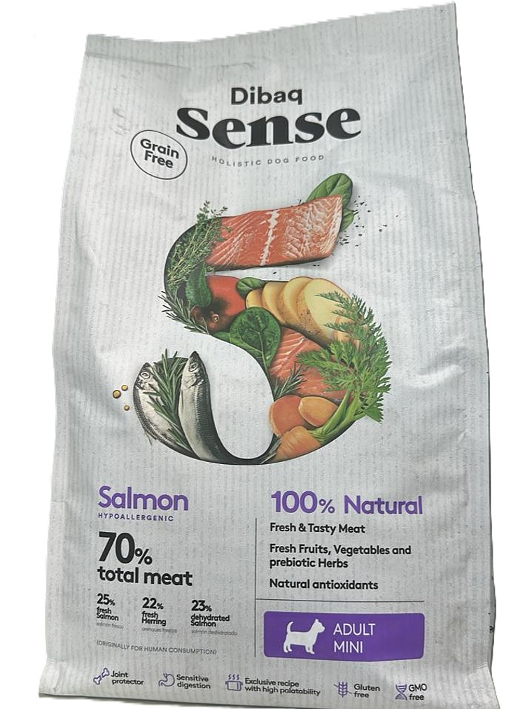 Sense Perro Adulto Salmón Mini 2 kg 1