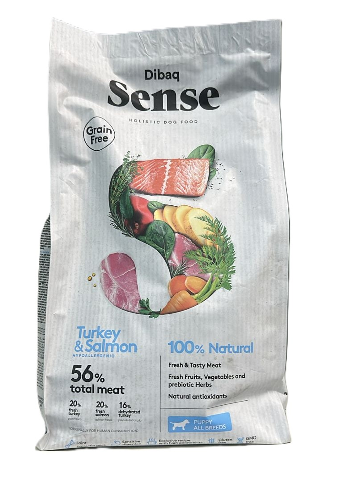 Sense perro cachorro Pavo y salmon 2 kg 1