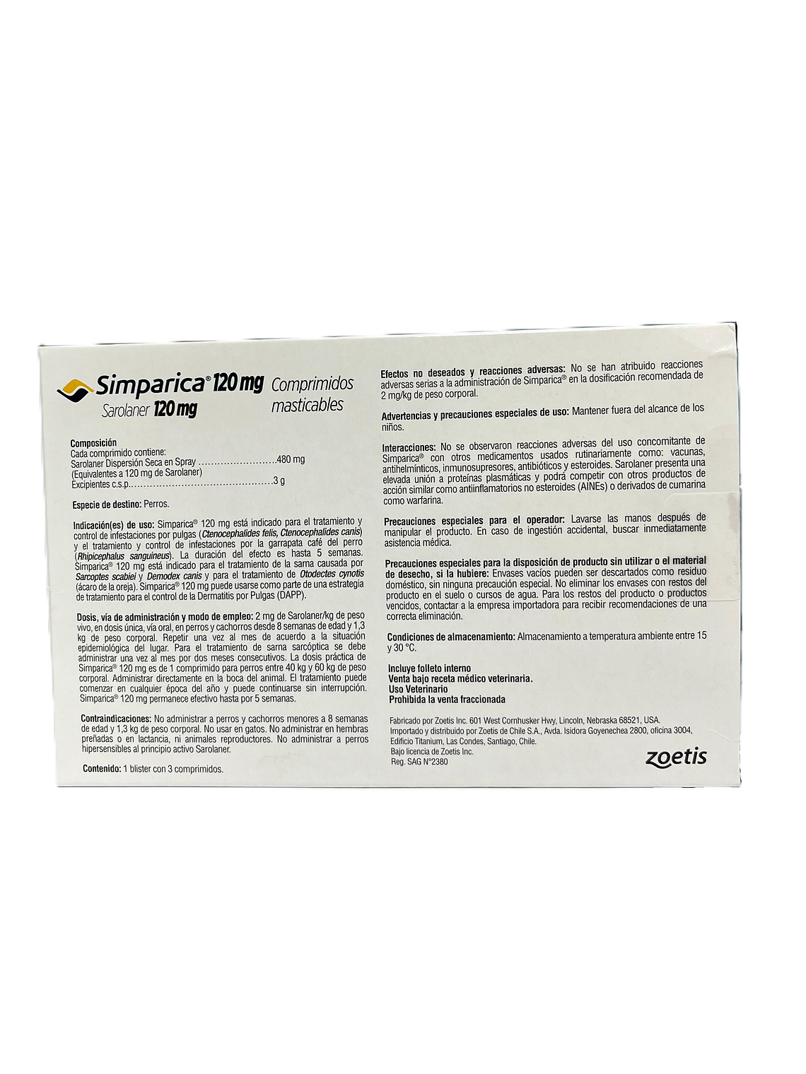 Simparica 120 mg 40-60 kg 2