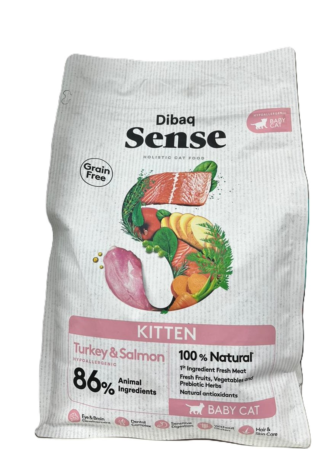 Sense Gato Kitten pavo y salmón GF 1.5Kg 1