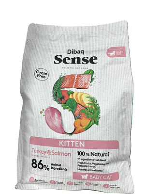 Sense Gato Kitten pavo y salmón GF 1.5Kg