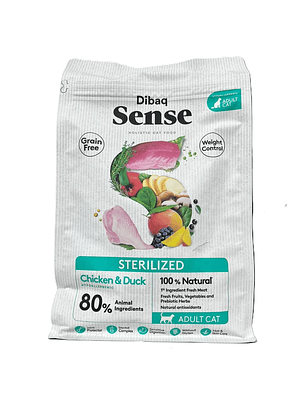 Sense Gato esterilizado Pollo y pato 1.5 Kg