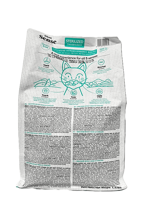 Sense Gato esterilizado Pollo y pato 1.5 Kg