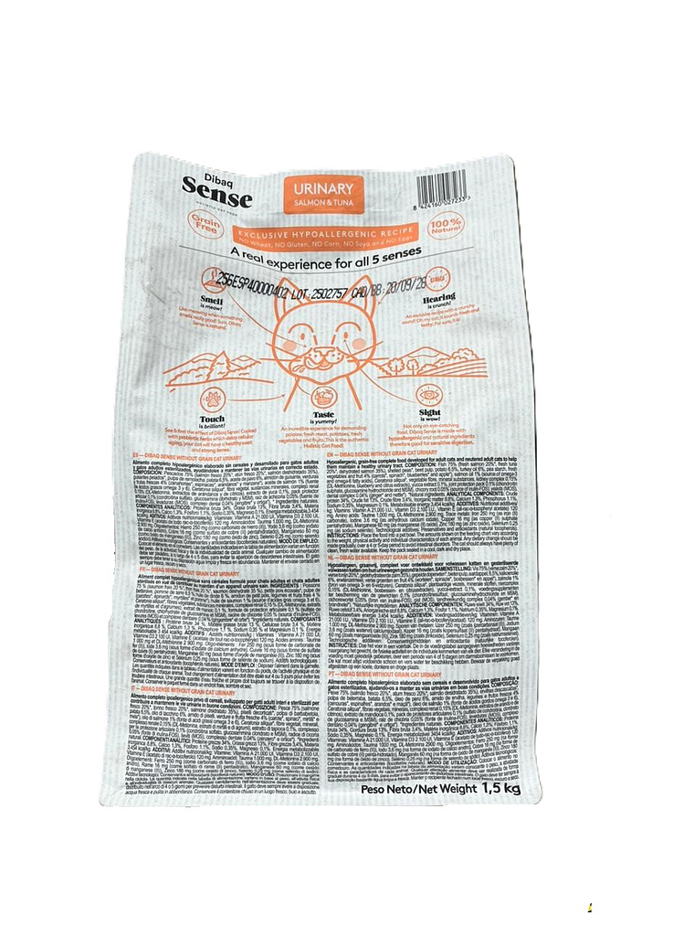 Sense gato urinary Salmon y atún 1.5 Kg  2