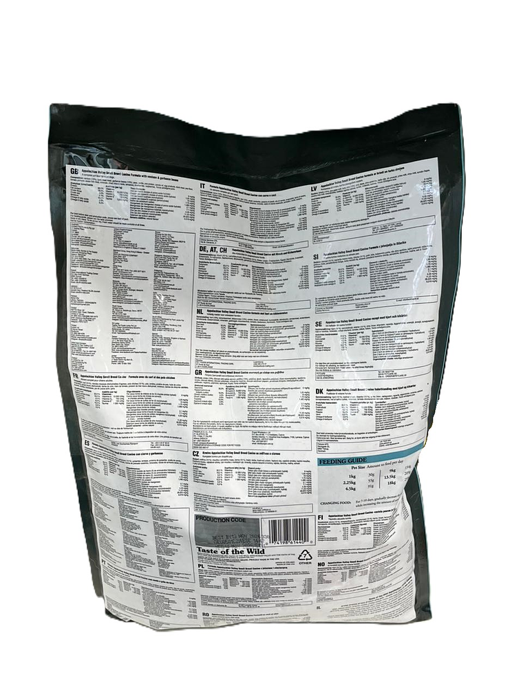 Taste of the wild Perro adulto raza pequeña Appalachian valley Venado 5,6 Kg  2