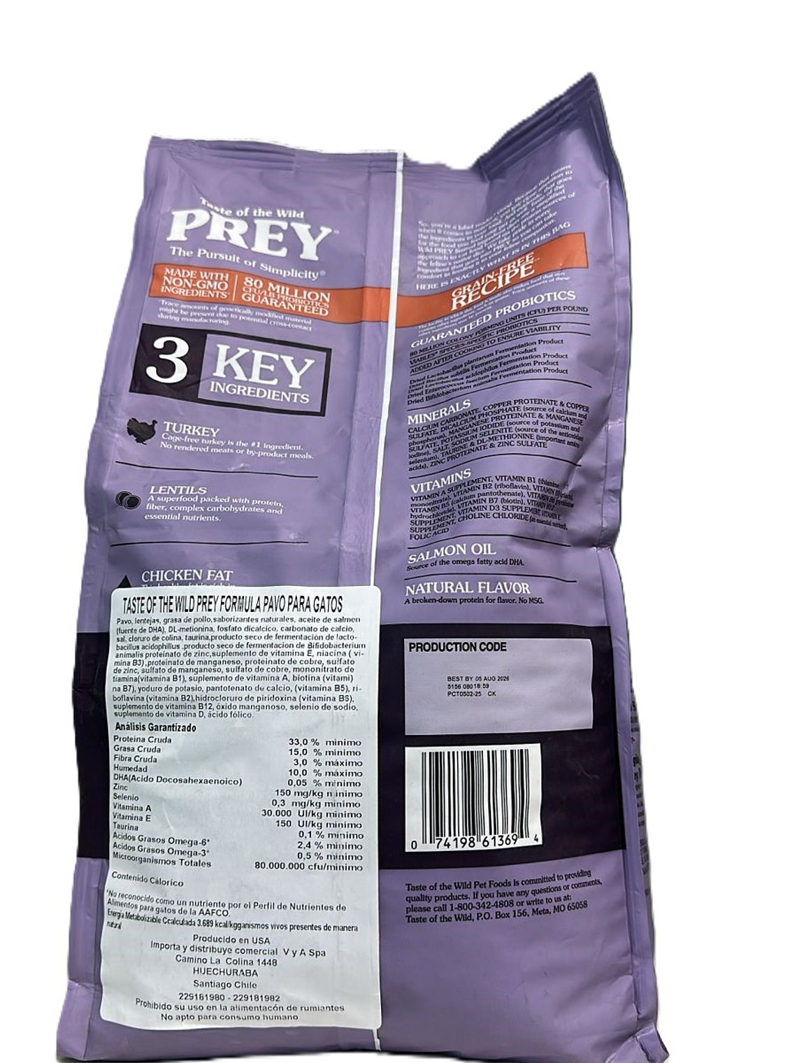 Taste of the Wild Prey Gato Pavo  2,7 Kg 2