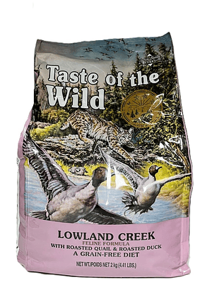 Taste of the Wild Gato  adulto  Lowland creek Pato 2 kg